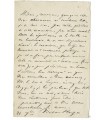 HUGO Victor, écrivain, poète, dramaturge. Lettre autographe (G 3889)