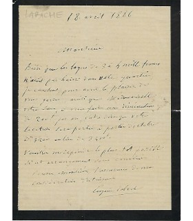 LABICHE Eugène, dramaturge. Lettre autographe (G 4100)