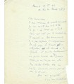 TZARA Tristan, écrivain, poète. Lettre autographe (G 4421)