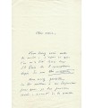 JOUHANDEAU Marcel, écrivain. Lettre autographe (G 4622)