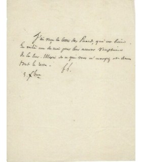 LAMENNAIS Félicité de, écrivain. Lettre autographe (G 4630)