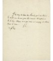 LAMENNAIS Félicité de, écrivain. Lettre autographe (G 4630)