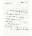 LE ROUX Maurice, compositeur. Lettre autographe (G 4675)