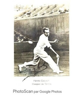 COCHET Henri, tennisman. Photographie signée (G 4988)