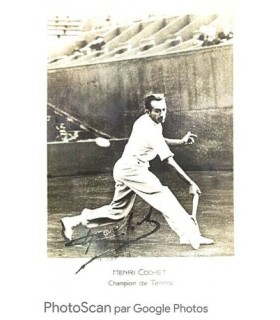 COCHET Henri, tennisman. Photographie signée (G 4988)