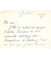 CHAGALL Marc. Peintre. Carte autographe signée à Maurice Jardot, 2 juillet 1950 (Réf. G 5023)