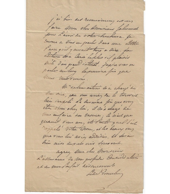 [LAMARTINE]. DE PIERRECLAU. 7 lettres autographes (G 5054)