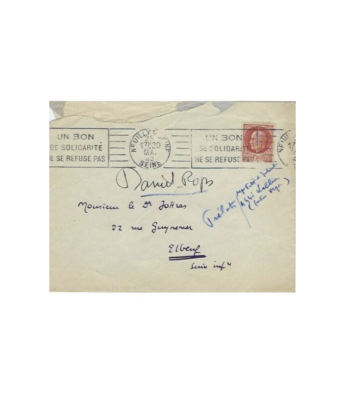 DANIEL-ROPS, écrivain et historien. Lettre autographe (G 5097)