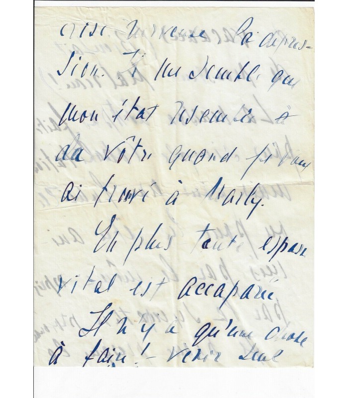 LANSKOY Alex. Lettre autographe (G 5156)