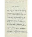 ANDRE Louis, général français, ministre de la guerre. Lettre autographe ( G 783)