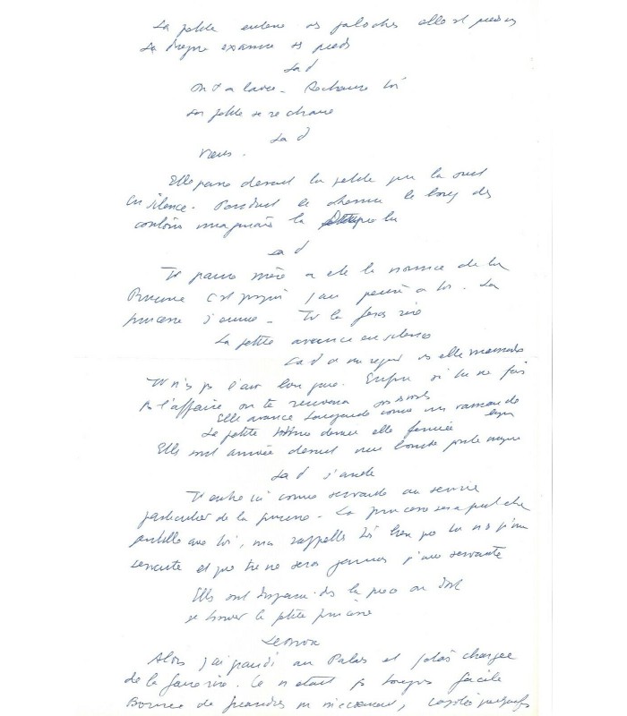 ANOUILH Jean, dramaturge. Manuscrit autographe et Lettre autographe (G 5283)