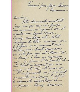 VACARESCO Hélène, femme de lettres roumaine. 2 lettres autographe (G 4707)