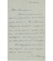 BLANCHE Jacques-Emile, peintre. Lettre autographe (G 4064)