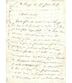 DECAEN (Claude Théodore), général. Lettre autographe  (G 656)
