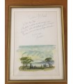 DECARIS (Albert). Peintre et graveur. Lettre Autographe avec dessin original (G 5576)