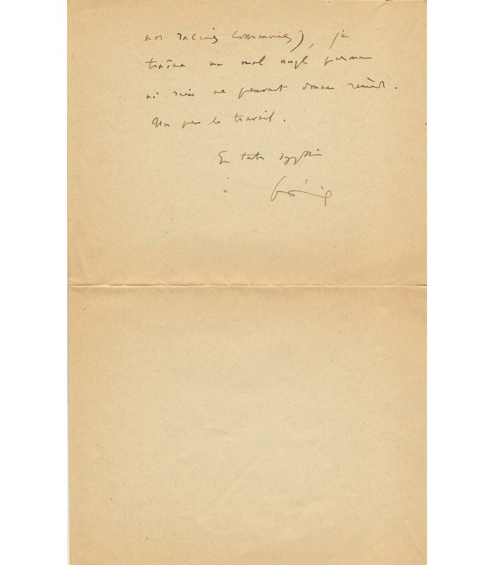 DUMEZIL (Georges). Professeur des civilisations indo-européennes au Collège de France. Lettre à Merleau-Ponty (Réf. G 4363)