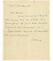 BONAPARTE MARIE, pionnière de la psychanalyse en France, proche de Freud, 5 mai 1921
