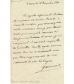 GRAMONT (Antoine, Agénor, duc de). Diplomate. Ministre des Affaires Etrangères. lettre à une dame (1861) (Réf. G 1525)