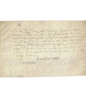 LETELLIER (Simon). Médecin de Louis XIII. Pièce signée (Réf. E 10130)