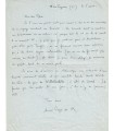 MANDIARGUES (André Piyere de). Ecrivain. Lettre au peintre surréaliste Félix Labisse (Réf. G 4498)
