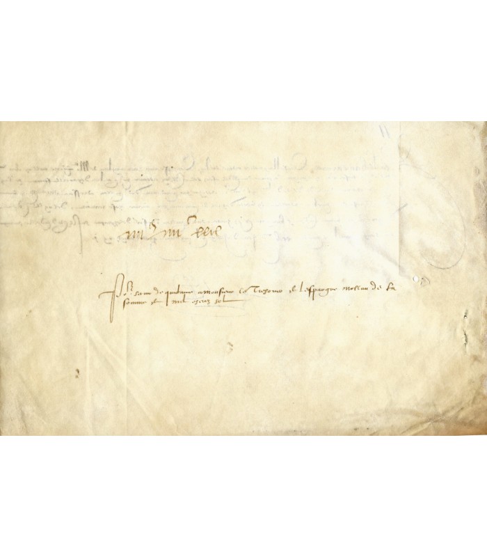 RAYNARD (Jean), médecin du roi Henri III. Pièce signée (G 5175)