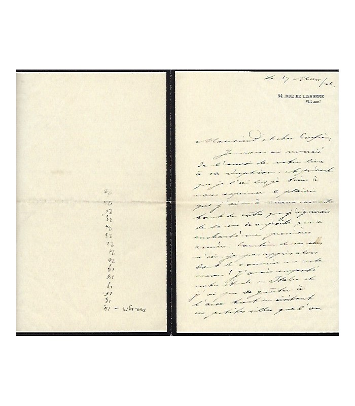 RODOCANACHI (Emmanuel), historien. Lettre autographe (G 485)