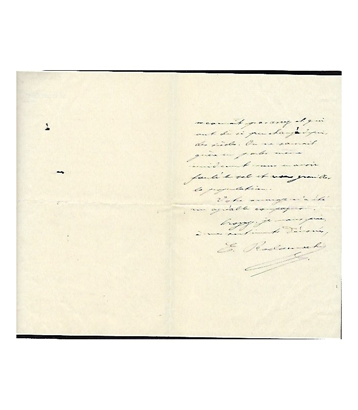 RODOCANACHI (Emmanuel), historien. Lettre autographe (G 485)