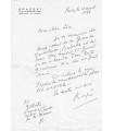 BRASSAÏ. Photographe. Lettre autographe, 12 avril 1976 (Réf. G 5381)