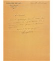 GONZAGUE FRICK, Louis, poète. Lettre autographe (G 1027)