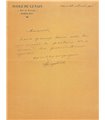 GONZAGUE FRICK, Louis, poète. Lettre autographe (G 1027)