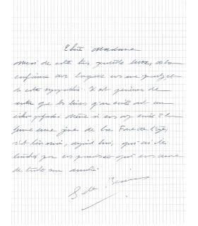 BEAUVOIR Simone de, philosophe, romancière. Lettre autographe (G 3749).