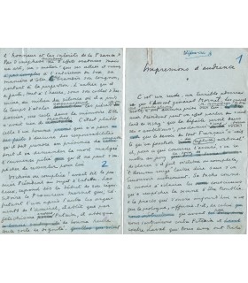 CARCO Francis, poète. 2 manuscrits autographes (G 3568)