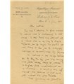 DELARD Eugène.Conservateur du Musée Galliera. Lettre autographe signée (G 895)