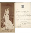 DICA PETIT, comédienne. 2 lettres autographes et 1 photographie ( E 10464)