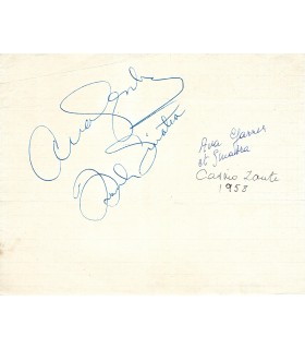 GARDNER Ava, SINATRA Frank. Signatures (G 5529)