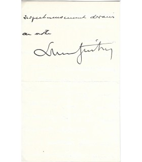 GUITRY Lucien,  comédien. Lettre autographe (G 1187)