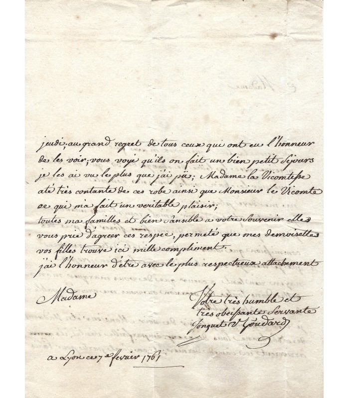 MODE FEMININE. 11 lettres autographes et factures (G 5605)