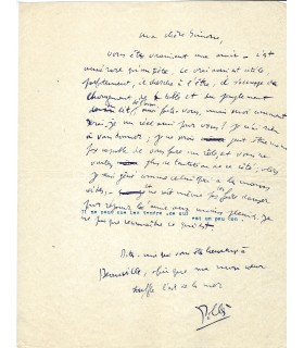 POLLES Henri, écrivain, romancier. Lettre autographe (E 10466)