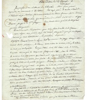 SAY Horace, ingénieur. Lettre autographe (E...)