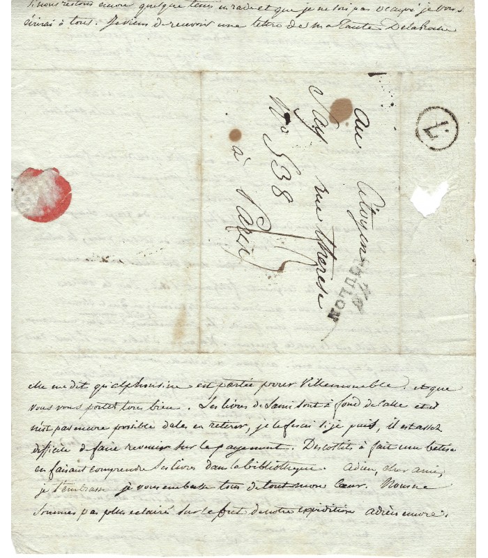 SAY Horace, ingénieur. Lettre autographe (E...)