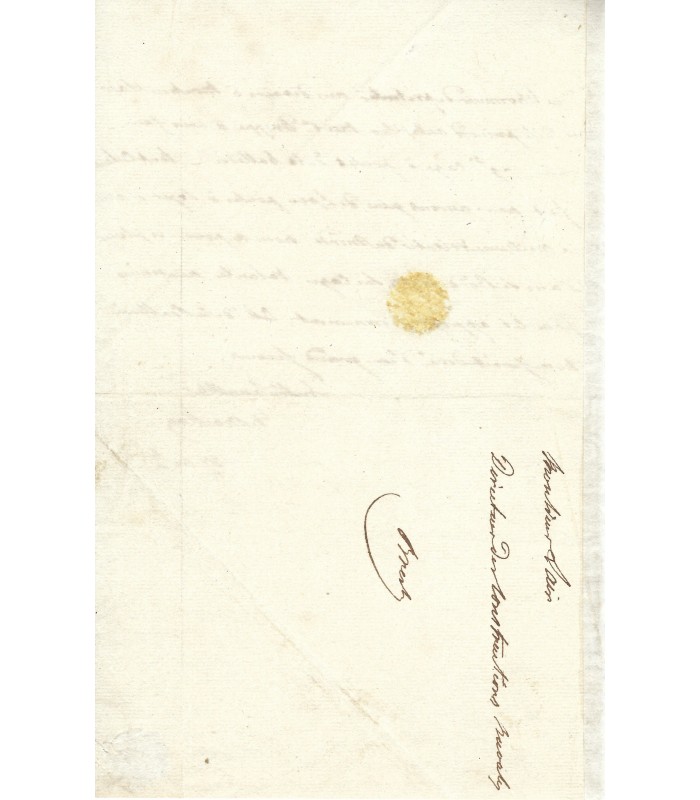 MACKAY, ministre de la Marine. Lettre autographe (G 415)