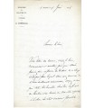 GERMAIN Abel, prélat. Lettre autographe (E 10092)