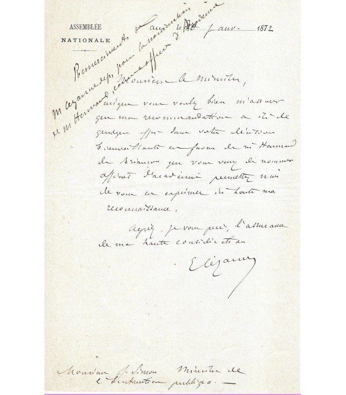 CEZANNE Ernest, homme politique. (E 10051)