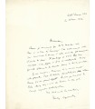 SUPERVIELLE Jules, poète. Lettre autographe (G 2972)