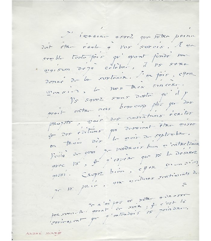 SUARES à B. Grasset, assassinat de Louis BRUN