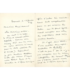 DE FALLA Manuel, compositeur. Lettre autographe (G 3045)
