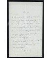 BANVILLE (Théodore de). Poète. Lettre autographe à Joséphin Péladan (G 385)