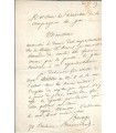 BOCAGE (Pierre Martinien Tousez, dit). Comédien. Lettre autographe (E 10492)