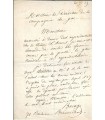 BOCAGE (Pierre Martinien Tousez, dit). Comédien. Lettre autographe (E 10492)