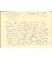 CARZOU (Jean). Peintre et lithographe. Carte postale autographe (Réf. G 5612)